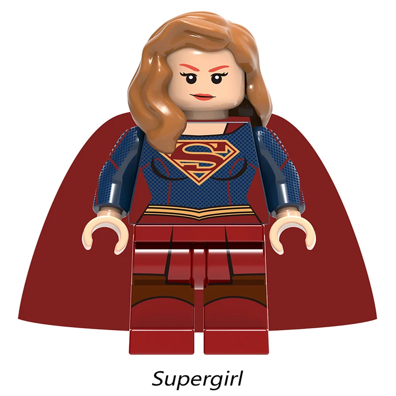 For legoings Super hero Supergirl Prometheus Atom Rick Flag Emiko legoing model building kits blocks toys The avengers FigureS