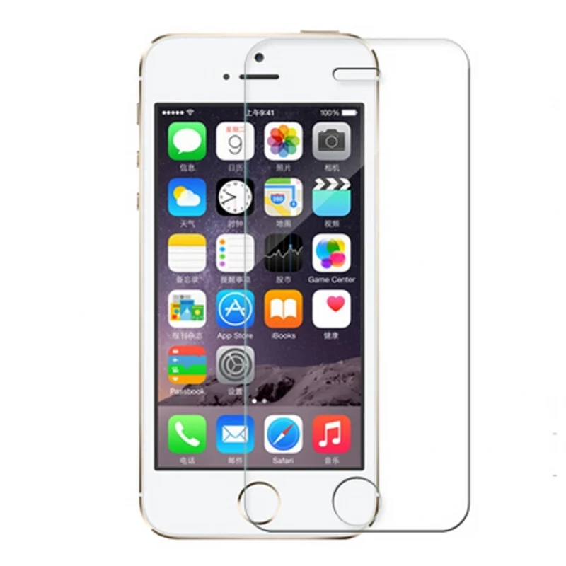 2PCS For Glass Apple iphone 5S Screen Protector Tempered Glass For