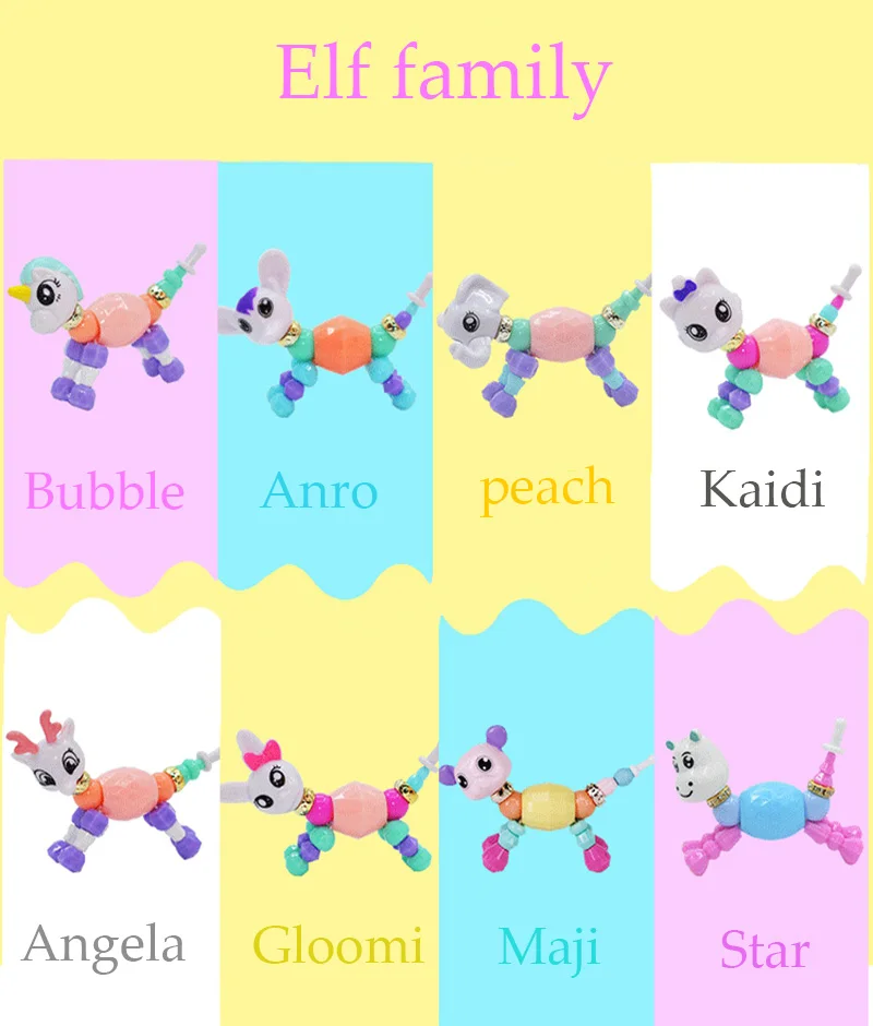

Best Selling Twisted Magic Bracelet Animal Unicorn Toy Bracelet Classic Party Creative Exquisite Bracelet Children Fashion Gifts