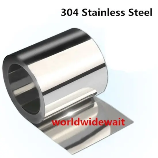 1pc stainless steel s304 thin plate sheet foil 0 05mm 0 25mm x 200mm thin stainless steel sheet