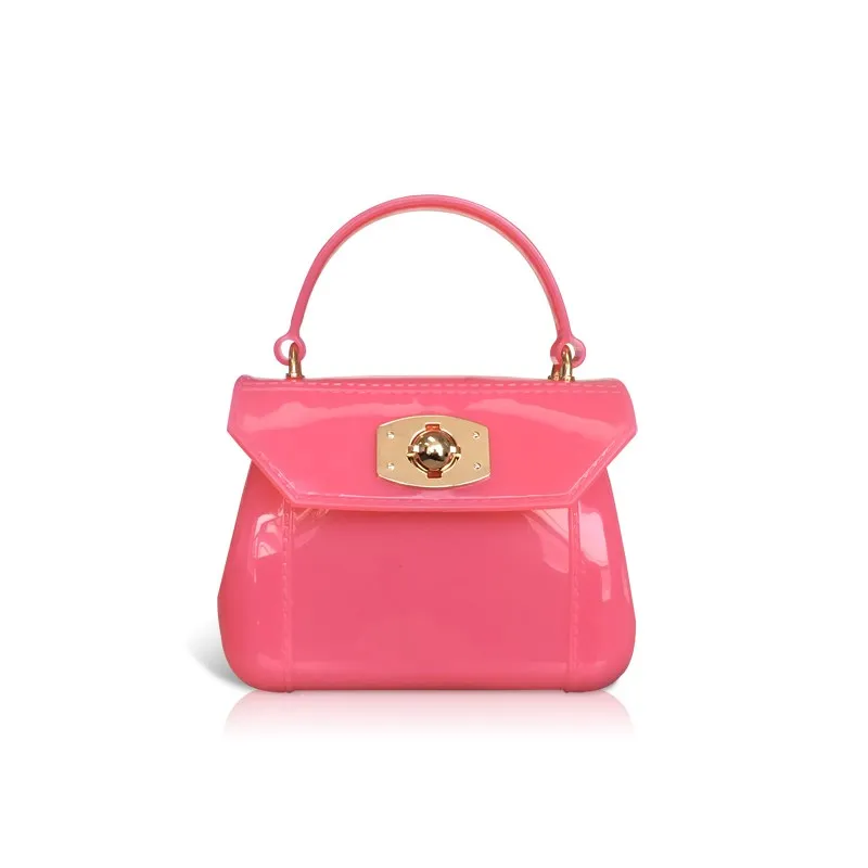 

2014 New Arrival Hasp Trunk Women Pvc Color Furly Jelly Bag Messenger New European Style Korean Version Free Shipping