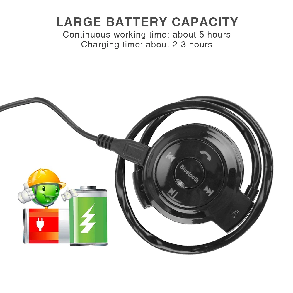 Vapeonly 503 Mini Bluetooth Headphone w/Handsfree MP3 Player Wireless Stereo Sport Headset Support TFCard FM Headband Headphone 
