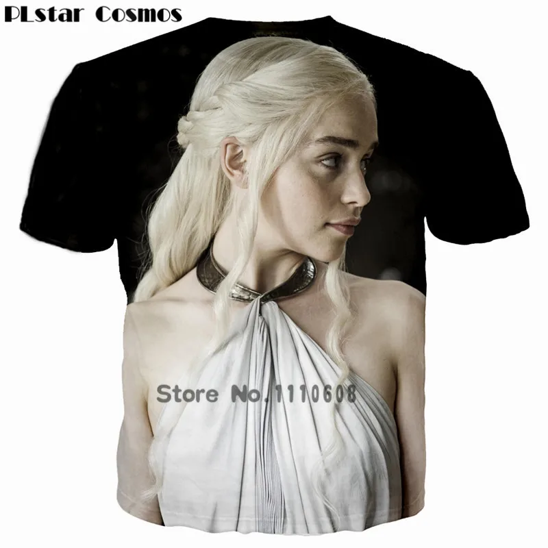 PLstar Cosmos HBO Fantasy Drama Game of Thrones Dragon Queen 3D printed T-shirt Women sexy t-shirt Superstar Emilia tshirt PLstar Cosmos HBO Fantasy Drama Game of Thrones Dragon Queen 3D printed T-shirt Women sexy t-shirt Superstar Emilia tshirt