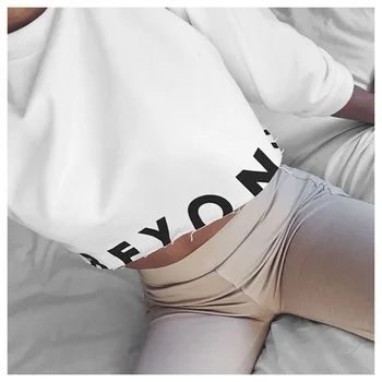 

Autumn Winter Womens Hoodies Sexy Crop Top Knitted Letter Printed Pullovers Long Sleeve Harajuku Punk Tops