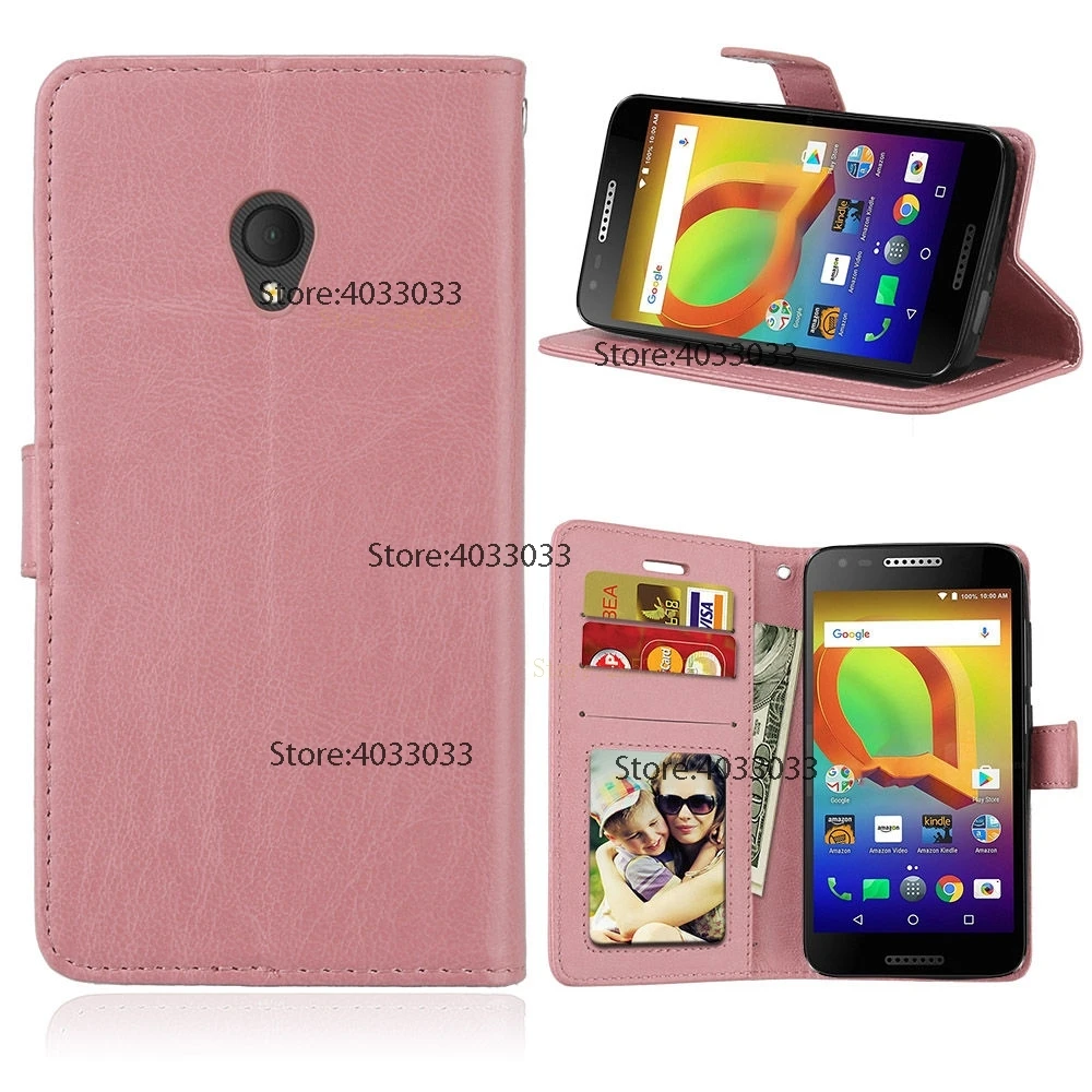 Флип чехол для Alcatel U5 5047 5047Y кошелек кожа обложка 5044D Ретро Стенд fundas
