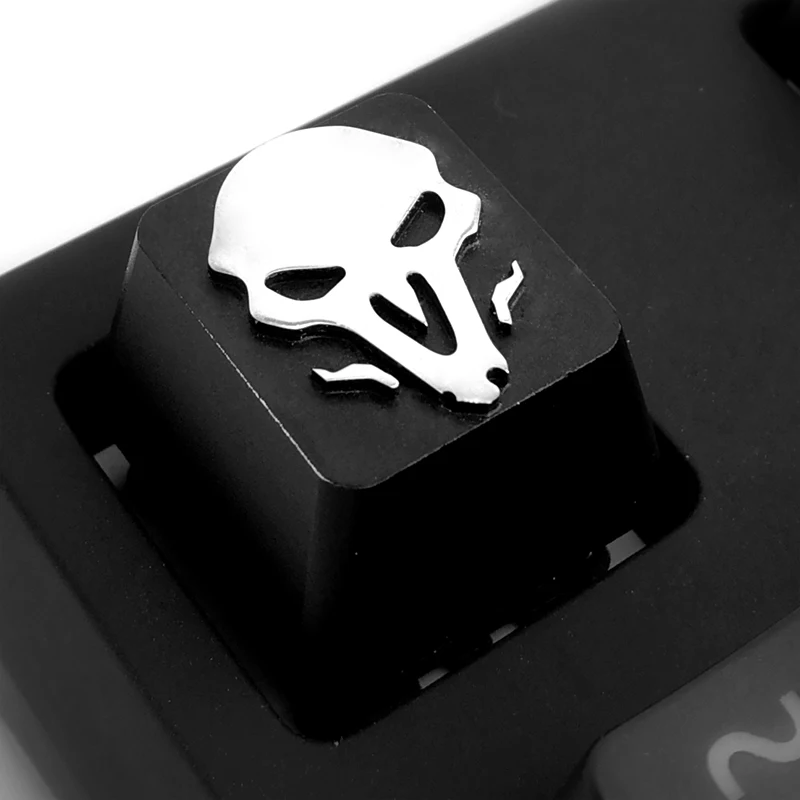 1 шт. алюминиевый сплав механическая клавиатура ключ крышка металлический брелок для Overwatch Dota2 - Цвет: death