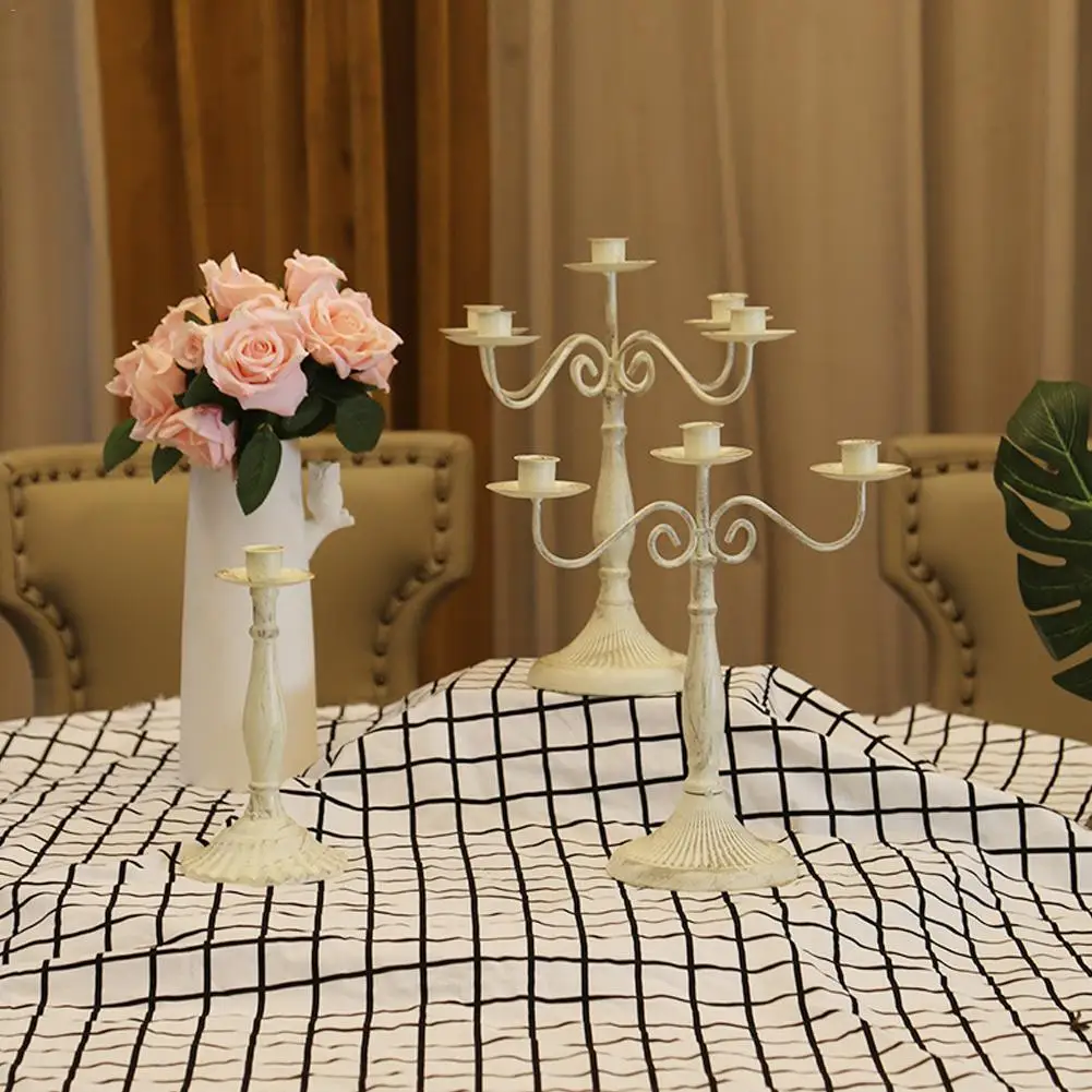 Металлические свечи орнамент ретро элегантный стол свечи декор для свадебной вечеринки западный ресторан при свечах обеденный стол украшения