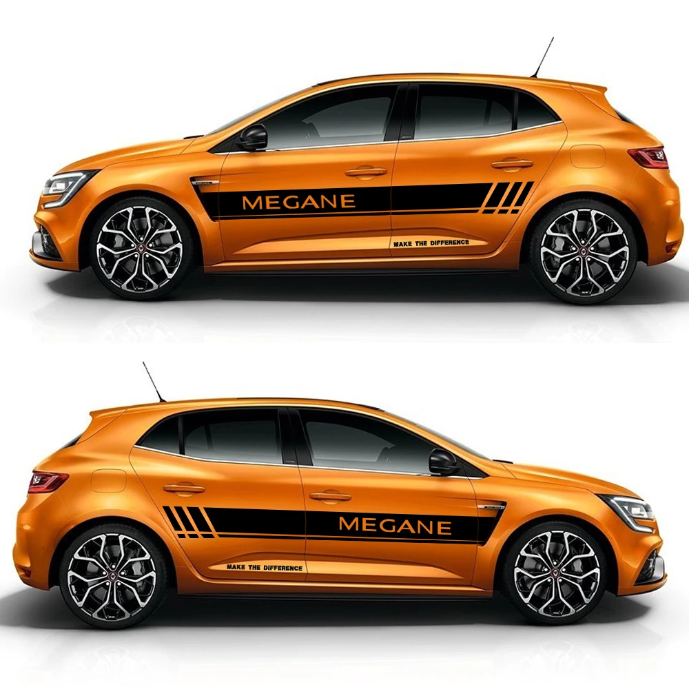 200 см Автомобильная наклейка s для Renault Megane боковая наклейка на кузов автомобиля Наклейка для хэтчбек седан наклейки DIY Украшение автомобиля авто аксессуары