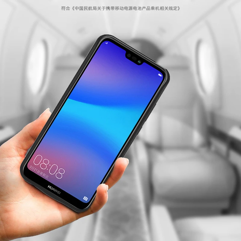 6800 мА/ч чехол для аккумулятора HUAWEI P20Lite запасная крышка Huawei Nova 3E телефона с