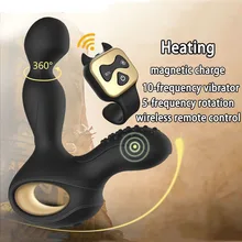 Sex Toys Anal Vibrator Wireless Remote Control Prostata Massage Vibrating Silicone Butt Plug Heating For Men Prostate Massager