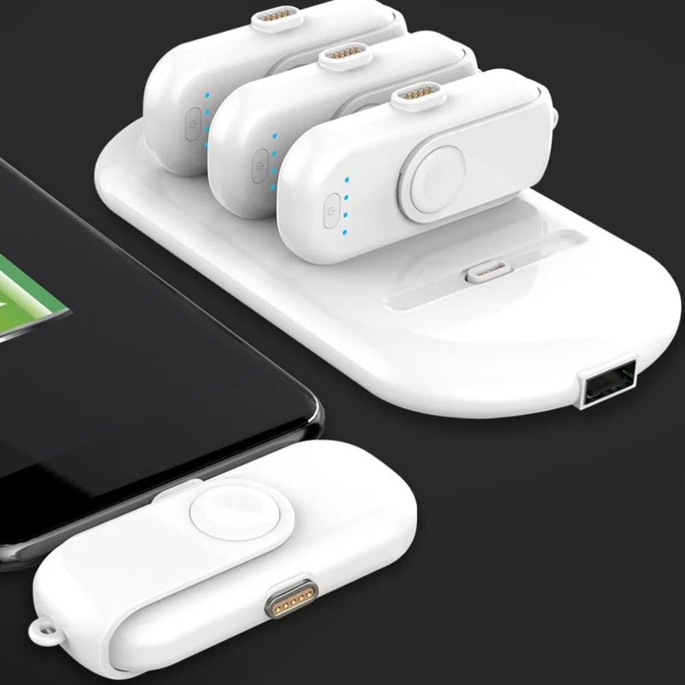 Beste 9000 mah Mini Vinger Power Bank Draadloze Magnetische batterij Magnetische Oplader Power Bank Opladen Station Packs Voor Mobiele Telefoon