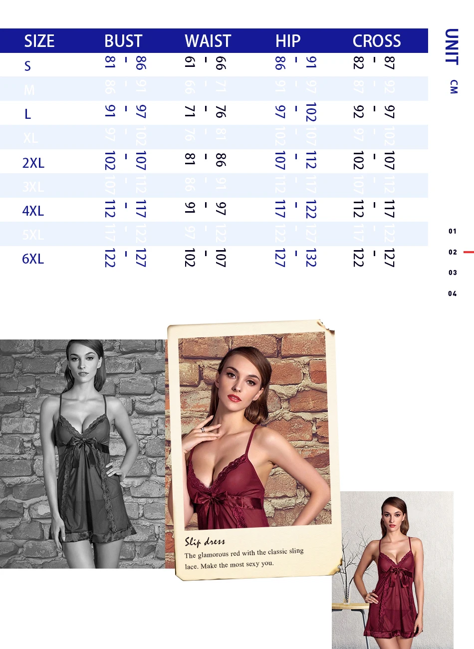 1 Women Sexy Lingerie Plus Size 6XL 2018 Erotic Underwear Sexy Lace Sleepwear Transparent Lingerie Costumes Wine Red Party Gift