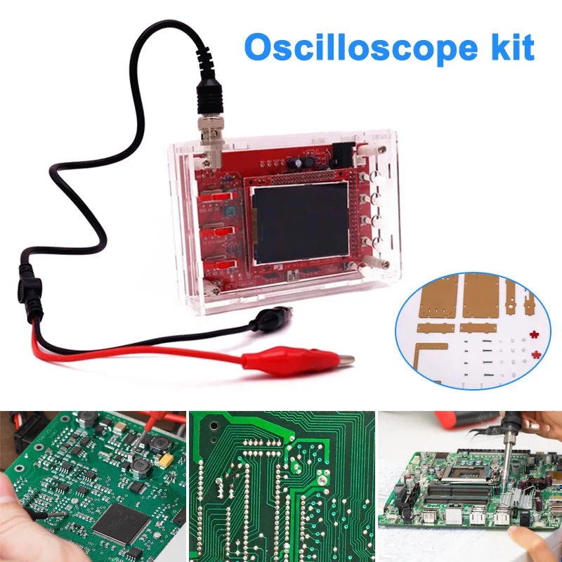 

Soldered DSO138 2.4 Inch TFT Digital Oscilloscope Kit DIY Parts with Case Cover Shell WWO66