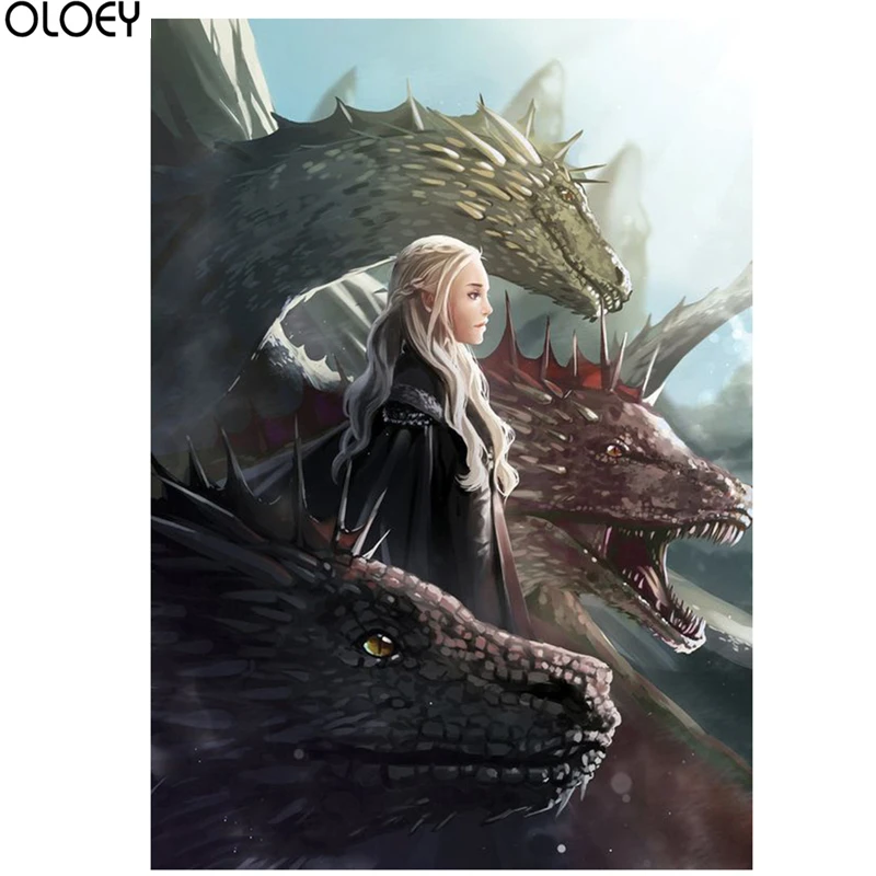 

Full Square Drill Game Of Thrones Diamond Painting 5D DIY Embroidery Special Diamond Accessories Cross Stitch Wall Decor