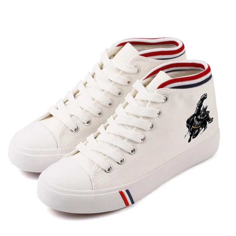 DC Comic Superhero Justice League BatmanThe Dark Knight Cartoon Women's High-top Double Canvas Shoe