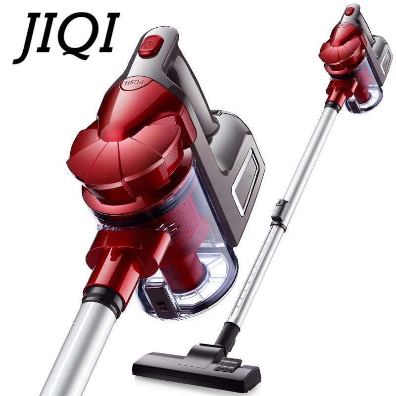 

JIQI 2 In1 Handheld Vacuum Cleaner Portable Push Rod Dust Collector Carpet Bed Mite Catcher Car Home Use Aspirator Floor Sweeper