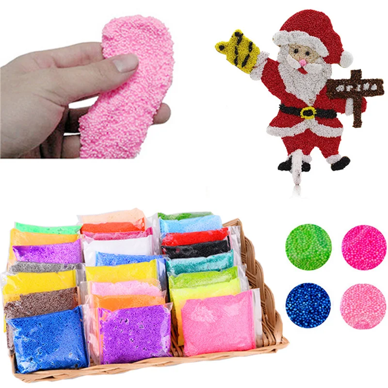 20g Floam Slime Fluffy Toys Color Snow Mud Modeling Clay Kids Children Adults Antistress Toy Clear