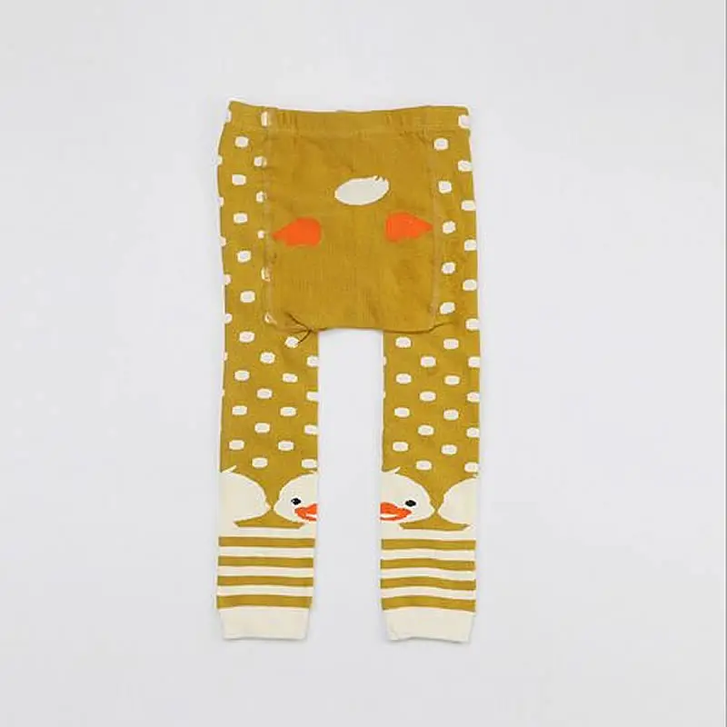 Леггинсы для девочки Большие брюки Детские леггинсы Детская одежда Штаны для малышей Трикотажные штаны с рисунком - Цвет: Baby Leggings Yell M