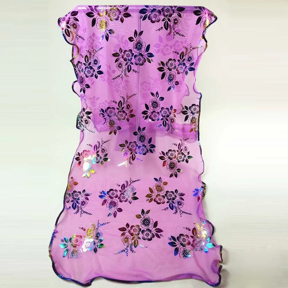 Женский шарф, черный, винтажный, цветной, Цветочный, кружевной, марлевый, вуаль, шарф-шаль, шарфы, sciarpa3-30