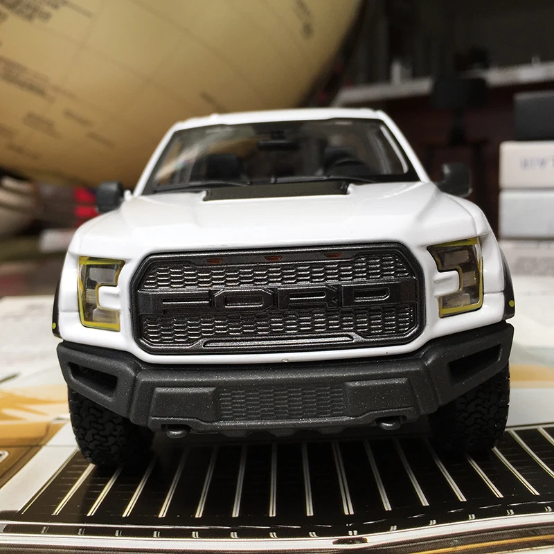 Fine Edition 1/24 специальная металлическая модель эвакуатора Ford F150 Raptor Skin Suv Настольный дисплей Коллекция Модель