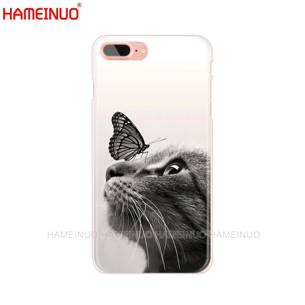 HAMEINUO чехол для сотового телефона с подставкой бабочкой на кошачьем носу iphone X 8 7 6 4