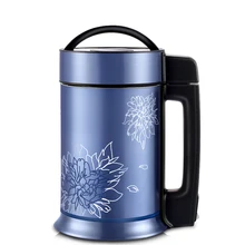 Синий 1.2L 800 Вт soymilk несетчатый шлифовальный из нержавеющей стали многофункциональный соевое молоко производитель