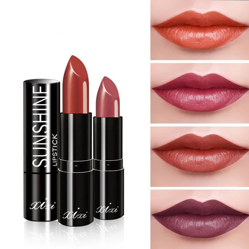 1 Pc 4 Colors Waterproof Matte Lipstick Moisturizer Long-lasting Beauty Makeup Lips Care Fashion Nourishing Lip Balm Cosmeti |