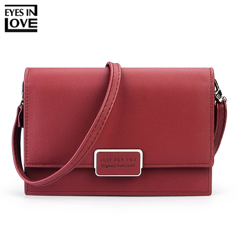 

EYES IN LOVE Famous Brand Designer Small Flap Women Messenger Bag Soft Leather Female Shoulder & Crossbody Bags Ladies Purse Bag