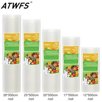 

Food Grade Vacuum Bag Rolls Group for Household Vacuum Sealer Size: 12+17+20+25+28cm*500cm/Roll/Lot Vacuum Bags with RoHS / FDA