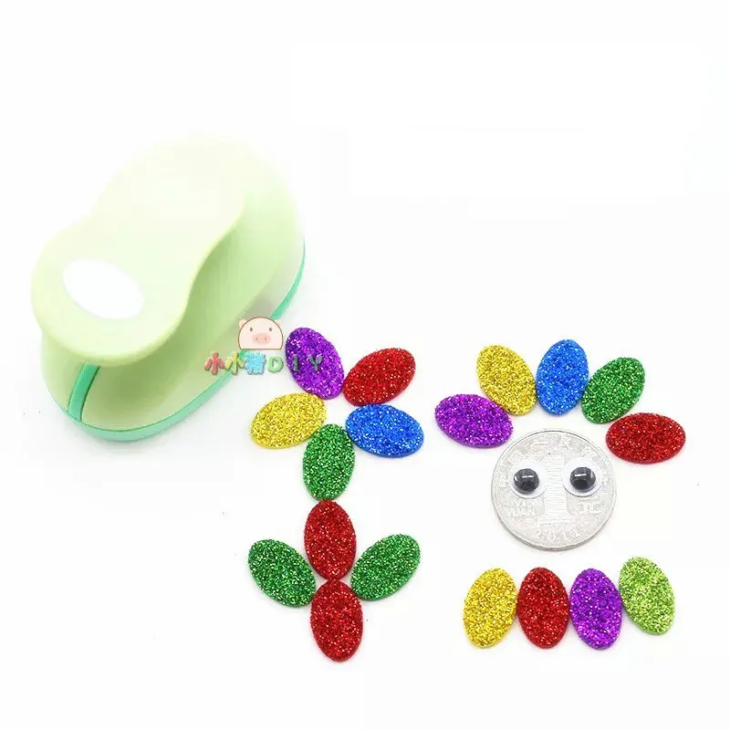 free ship eva foam punch 5/8'' 15mm oval shapes craft punch diy puncher paper cutter