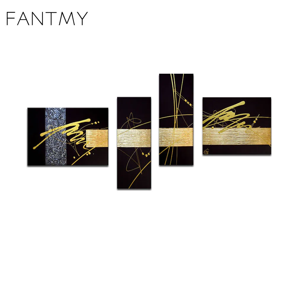 Fantmy 4 шт. ручной росписью мульти изображение Комбинации фотографии по номерам