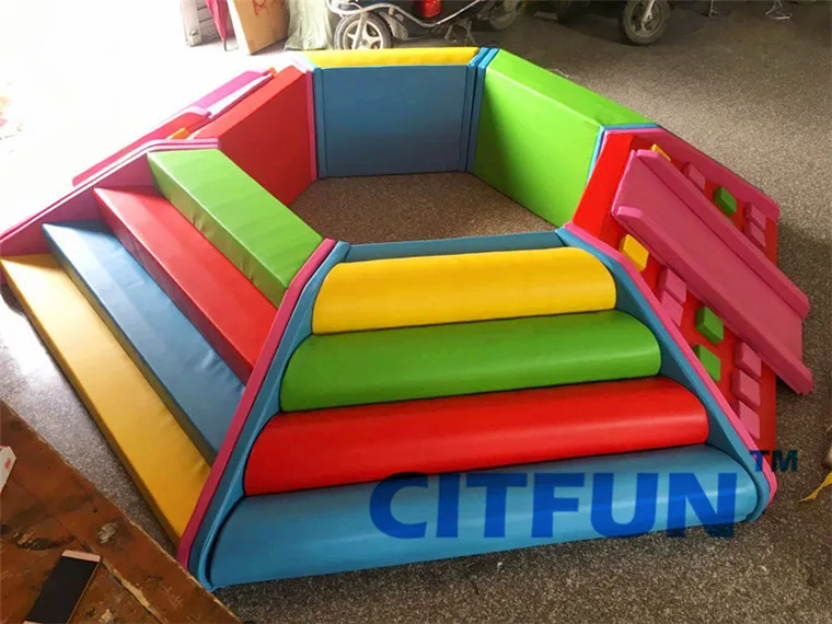 soft play ball pit and slide