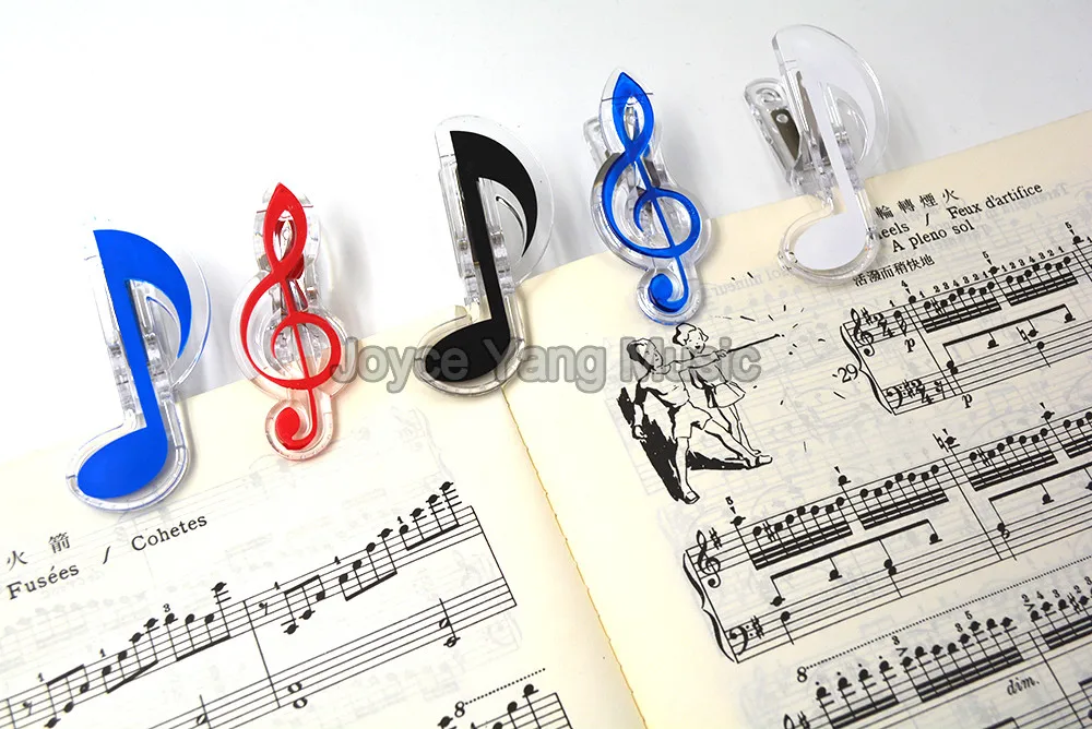 

Niko Treble Notes Bass Clef Grand Piano Music Book Note Paper Sheet Spring Clip Holder For Piano Guitar Violin Performance
