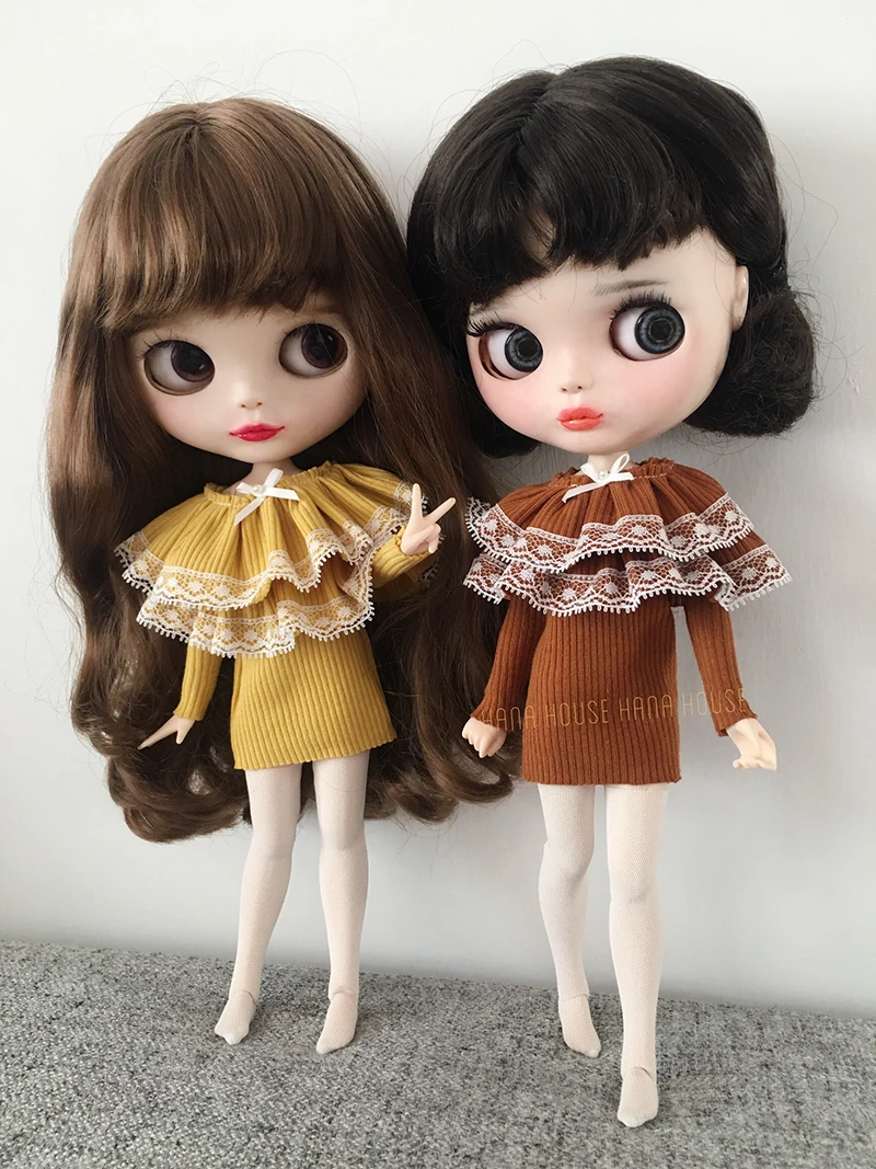 1 шт. платье принцессы милый плащ кружевная облегающая юбка для Blyth Azone s Ob24 1/6