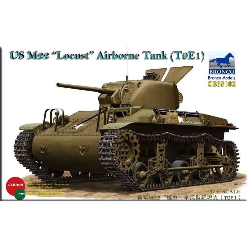 Танк BRONCO CB35162 1/35 US M22 Locust воздушно капельница (T9E1) набор моделей|Наборы для сборки