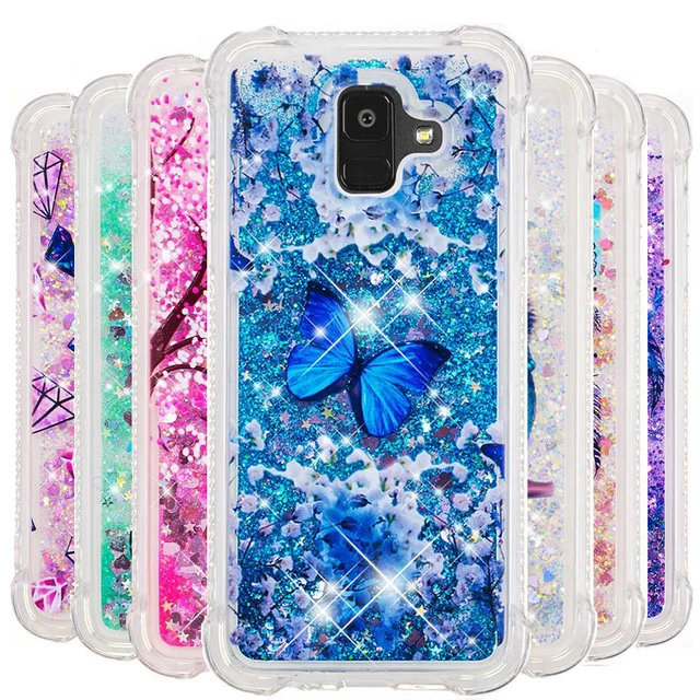 

Glitter Dynamic Liquid Case For Samsung Galaxy A6 A8 Plus J2 Pro 2018 A6+ A310 A510 A320 A520 A720 Bumper Quicksand Cover B31