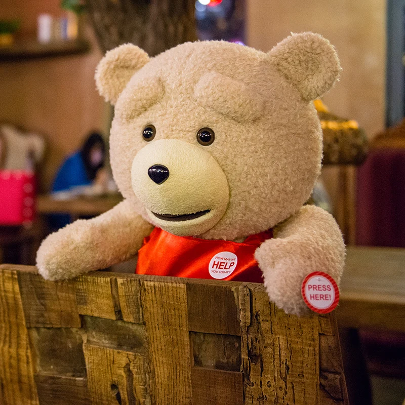  Big Talking Ted Bear speaking plush toys Teddy Electronic stuffed animals for children girls boys b