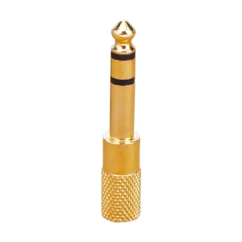 

Gold Plated 6.35mm 1/4 inch Male to 3.5mm 1/8 inch Female Stereo Lengthen Audio Adapter Plug Connector for Earphone Microphone