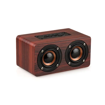 

Wireless Bluetooth Speaker Wooden Portable Audio Home Theatre HiFi Shock Bass Stereo Music Subwoofer Computer Speakers 40PCS/lot