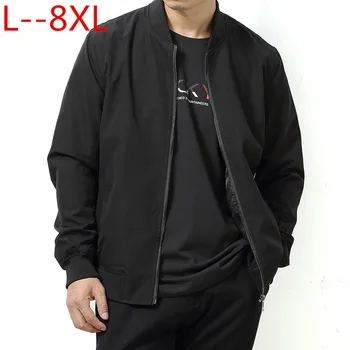 

Plus size 8XL 6XL 5XL 4XL 2018 Fashion Spring Men's Jackets Solid Coats Male Casual Stand Collar Jacket Outerdoor Overcoat