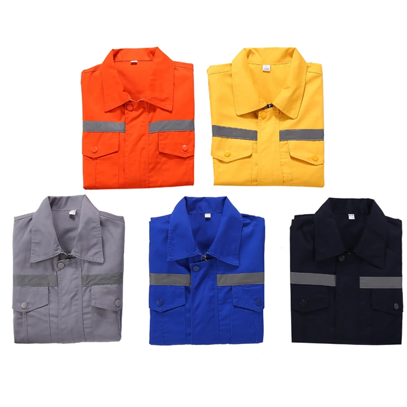 Uniformes de Trabalho de Manga Jaqueta de Trabalho Longa Azul Marinho 3 Uniformes de trabalho de manga longa jaqueta de trabalho azul marinho