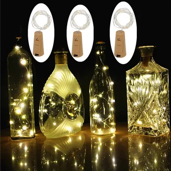 

2M 20LEDs Mini LED Holiday String Lights Waterproof Lamp Wedding Light for Home Christmas Decor Bottle DIY Light Battery powered