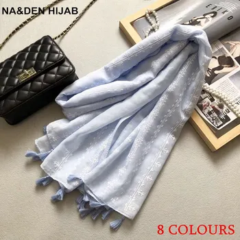

New Cotton Pure color printing and Lady's vertical plaid printing pattern Pure coloured tassel hanging cape 10pcs/lot fast ship