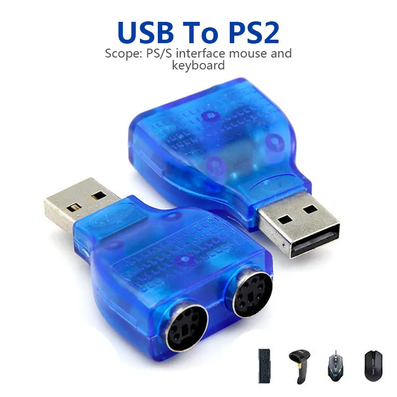 

Mini USB To PS/2 Computer Blue PS/2 Adapter Serial Ps2 PS/2 Cable Converter Game
