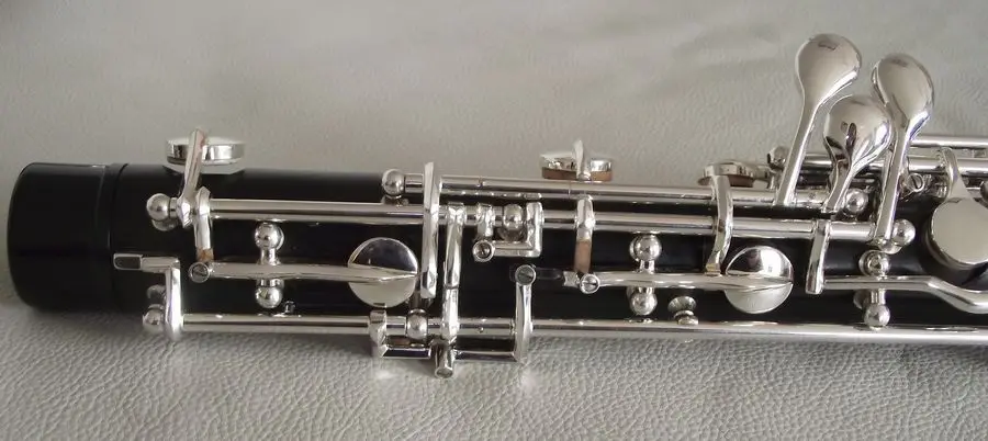 Превосходное черное дерево oboe в C Ключ полный автоматический наряд