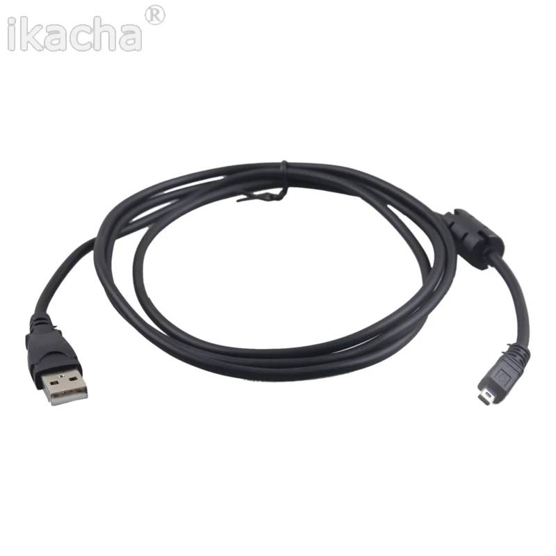 Черный 1,5 м 8 Pin UC-E6 Камера кабель USB для передачи данных для цифровой камеры Olympus пентаксисты FinePix для sony Nikon Coolpix Камера