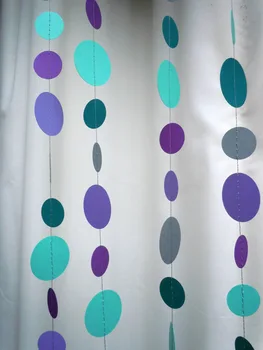 

Cool Water Colored Paper Garland