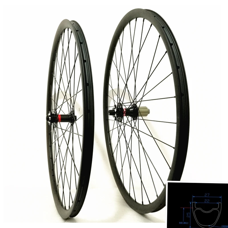 27 мм ширина 25 mtb 29er колеса супер легкие Углеродные Novatec Powerway DT ступицы MTB wheelset |