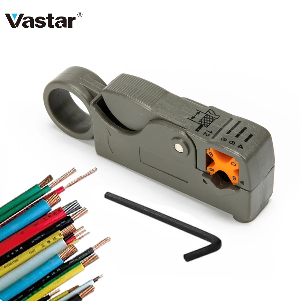 

Vastar Automatic Stripping Plier Cable Stripper Tools Double Blades stripped Wire With Hexagon Wrench Tools Nipper