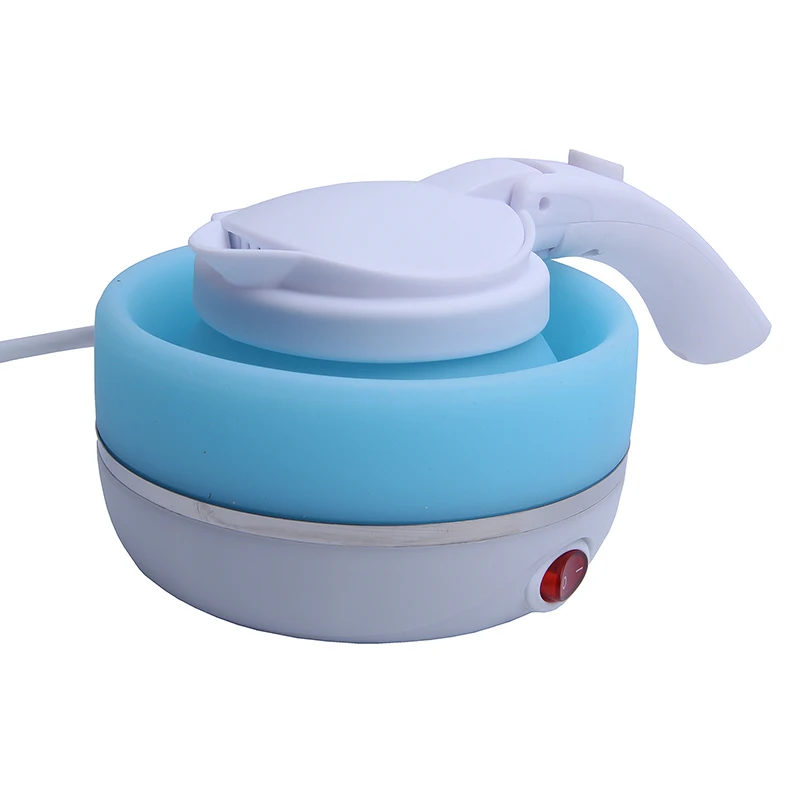 0.75L Electric Kettle Silicone Foldable 680W Portable Travel Camping Water Boiler Adjustable Voltage Home Electric Appliances-